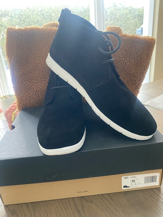 UGG Other - UGG Mens Black Suede High-Top Sneakers